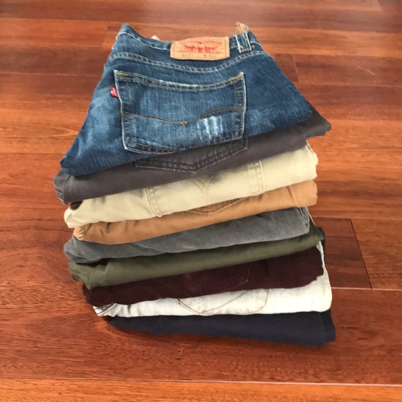 505 Levi’s Tan Khakis with Inner Lining - Picture 6 of 6